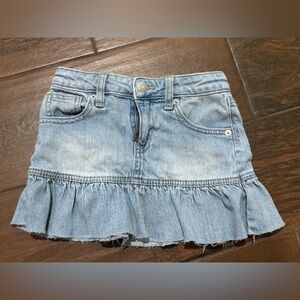Cat & Jack Light Blue Ruffle Denim Skort